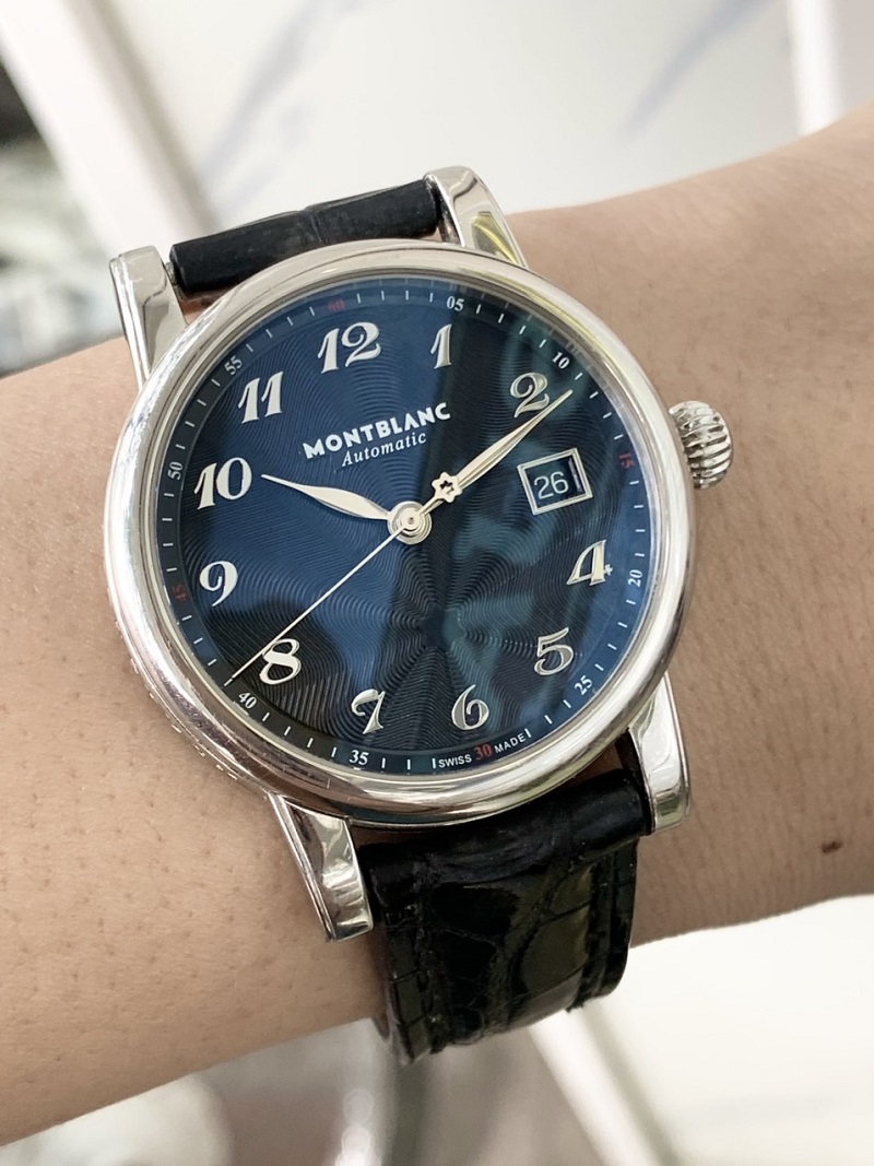 đồng hồ Montblanc Star Date Automatic Alligator Leather 107314 39mm cũ chính hãng