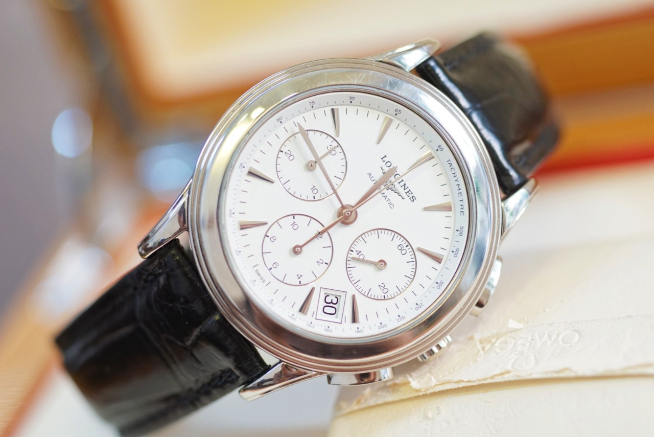 ng h Longines Flagship Automatic Chronograph L.650.2 c chinh hang