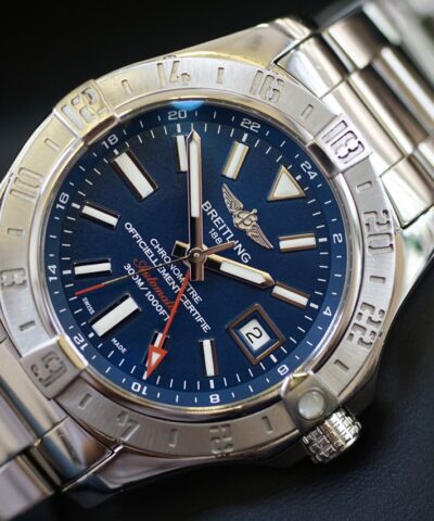 Breitling Avenger GMT II like new fullbox mặt xanh