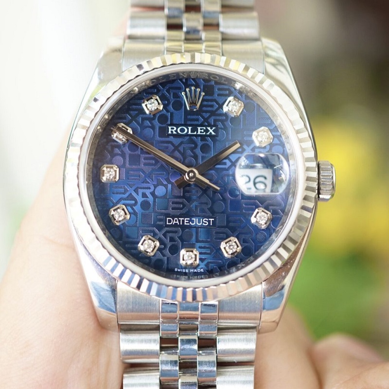 đồng hồ Rolex 116233 vi tính mặt xanh cũ chính hãng