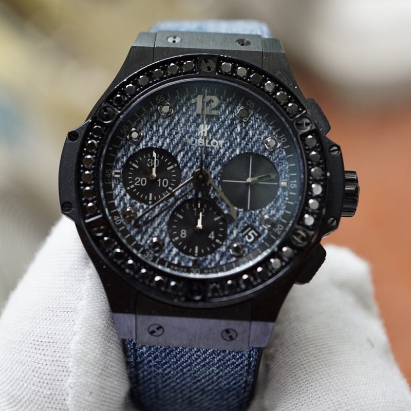 đồng hồ Hublot Big Bang Jeans Ceramic Black Diamonds 41mm L.E. cũ chính hãng