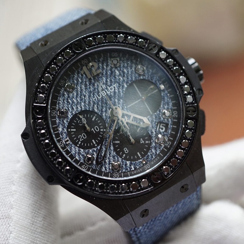 đồng hồ Hublot Big Bang Jeans Ceramic Black Diamonds 41mm L.E. cũ chính hãng