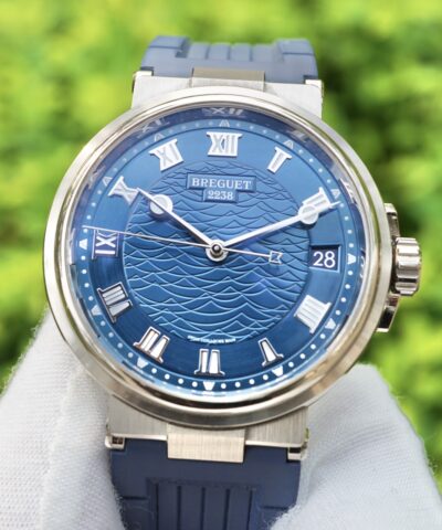 Đồng Hồ Breguet Marine Blue Dial 18k White Gold 5517BB