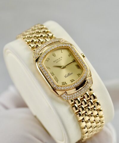 Rolex cellini cellissima 18k yellow gold champagne dial ladies 6633