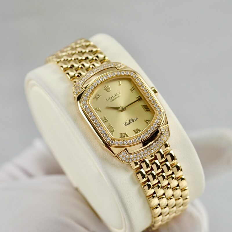 Rolex cellini cellissima 18k yellow gold champagne dial ladies 6633