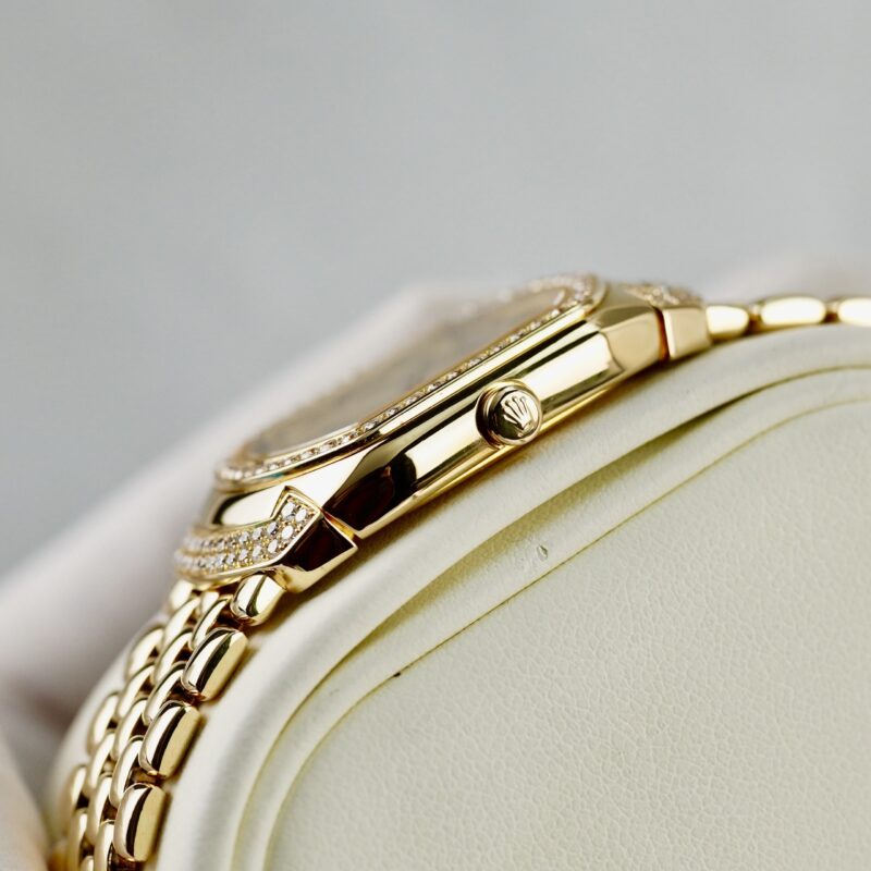 Rolex cellini cellissima 18k yellow gold champagne dial ladies 6633