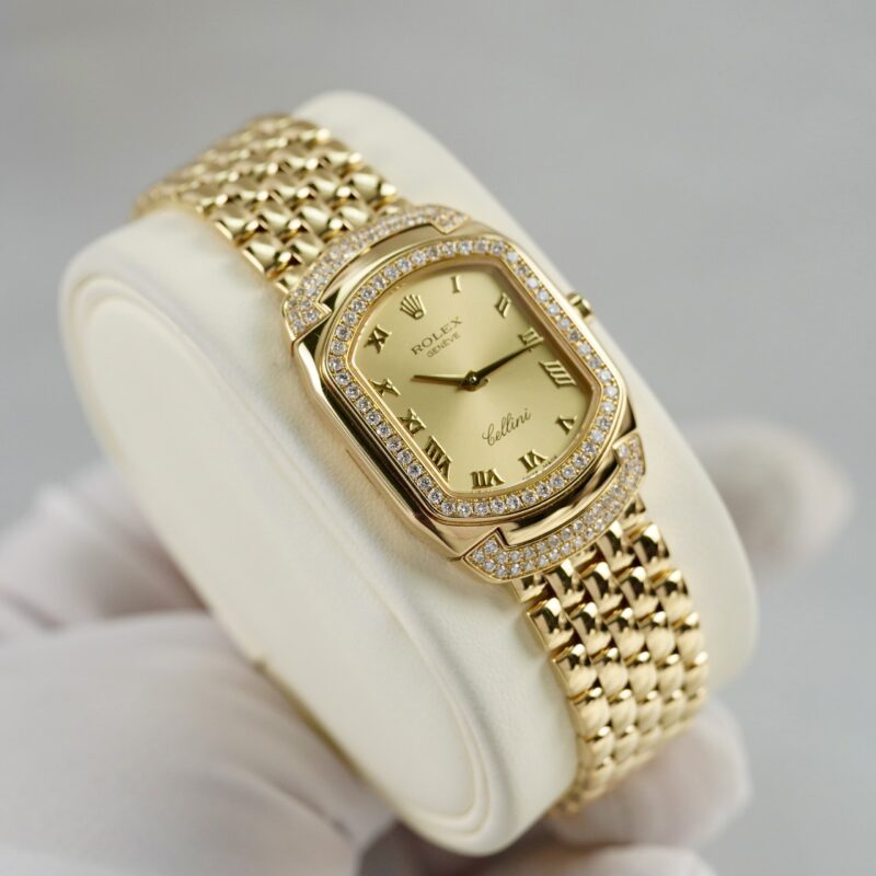 Rolex cellini cellissima 18k yellow gold champagne dial ladies 6633