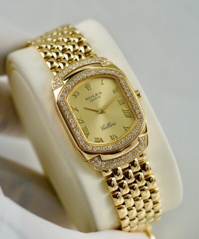 Rolex cellini cellissima 18k yellow gold champagne dial ladies 6633