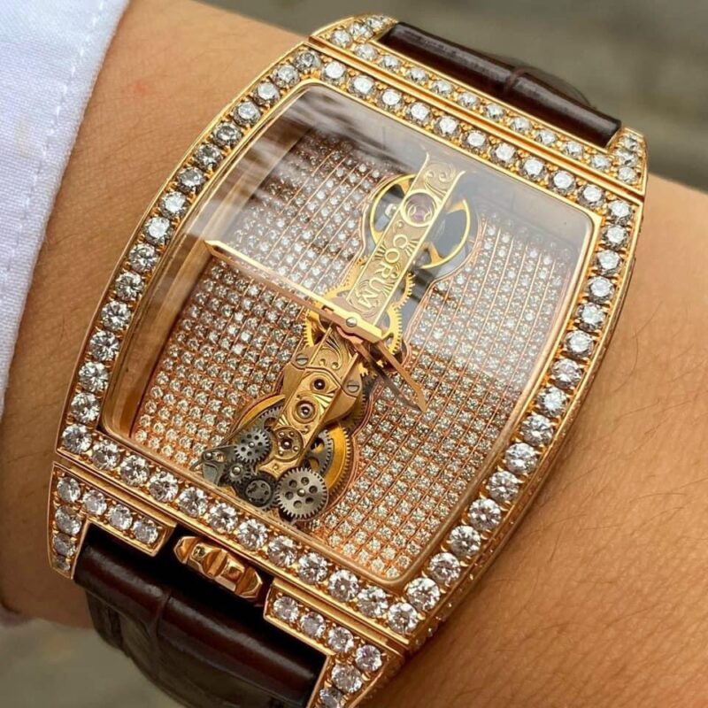 CORUM Golden Bridge 113.150.55/0002 FK02 Limited Edition 124/600 Diamond/18k Rose Gold.