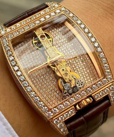 CORUM Golden Bridge 113.150.55/0002 FK02 Limited Edition 124/600 Diamond/18k Rose Gold.