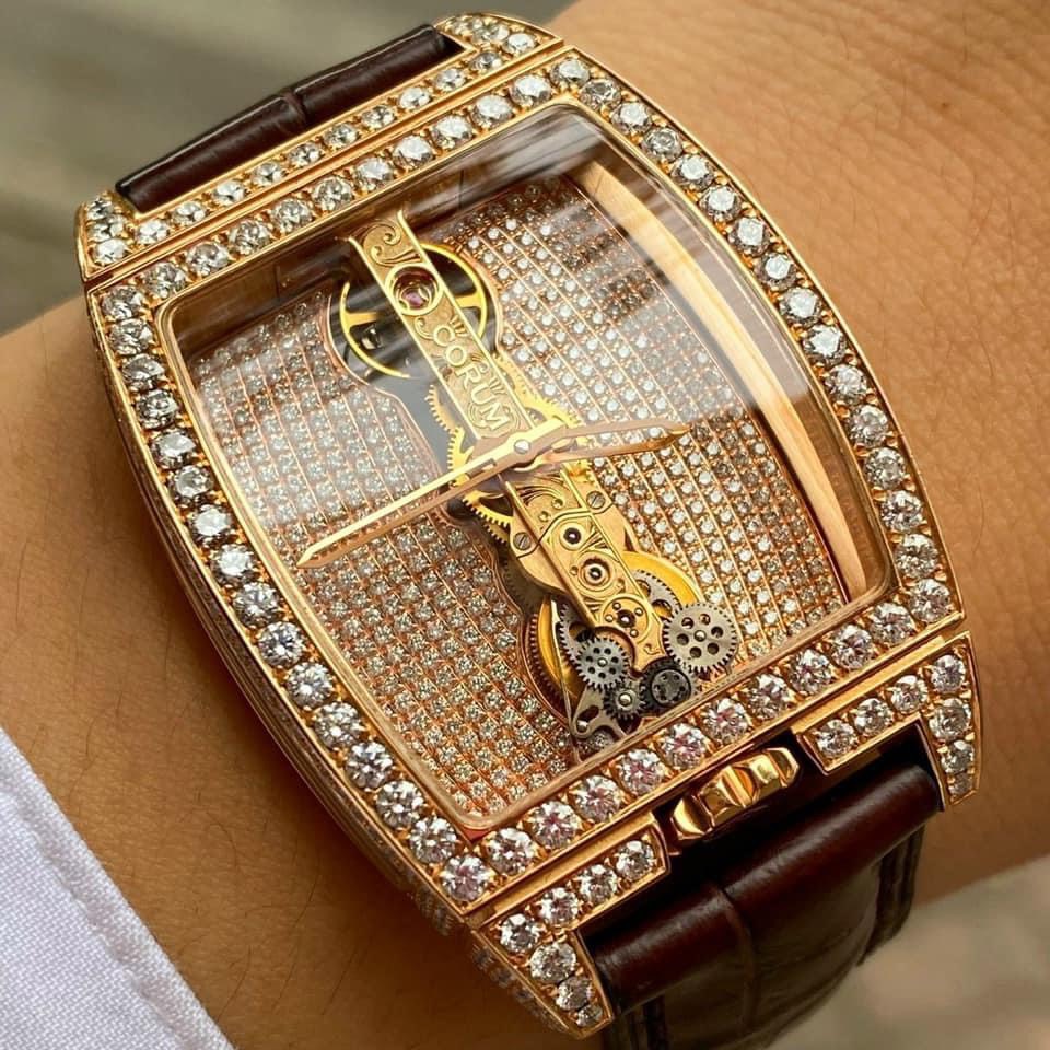 Corum golden clearance bridge diamond