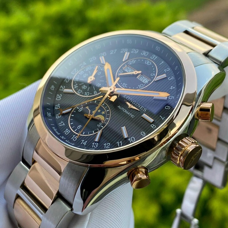 đồng hồ Longines Conquest L2.798.5.52.7 Demi Rose Gold niềng đúc 18k 