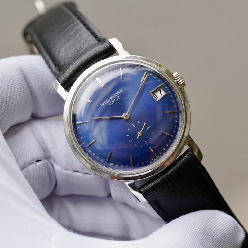 Patek Philippe 18k White Gold Blue Dial