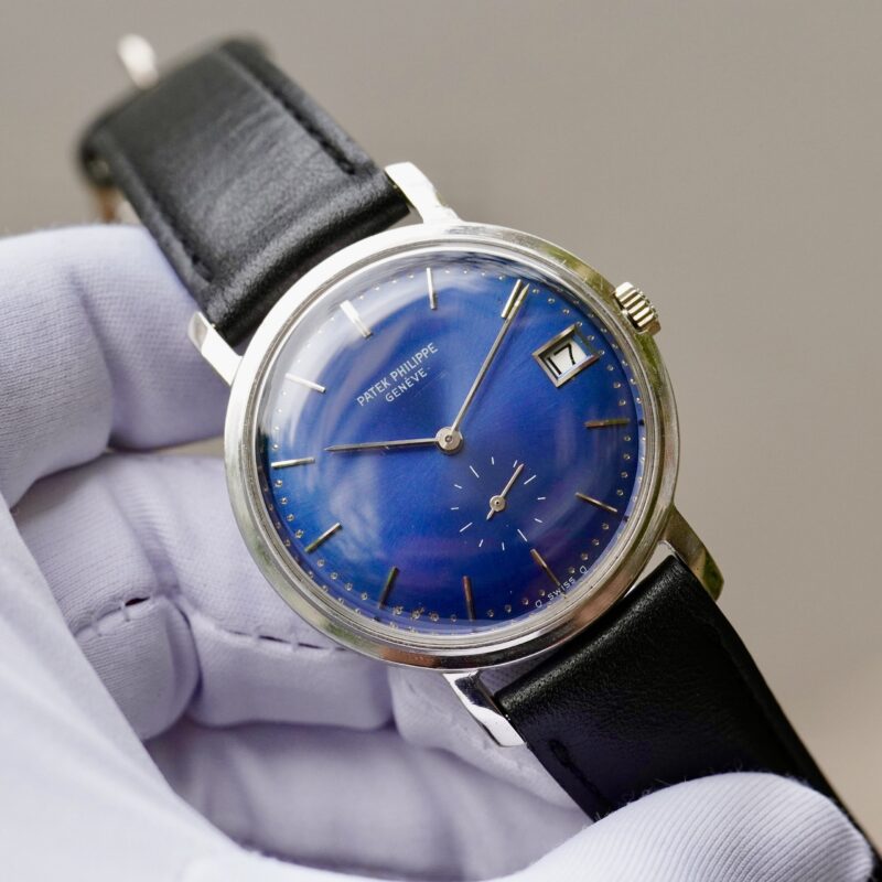 Patek Philippe 18k White Gold Blue Dial