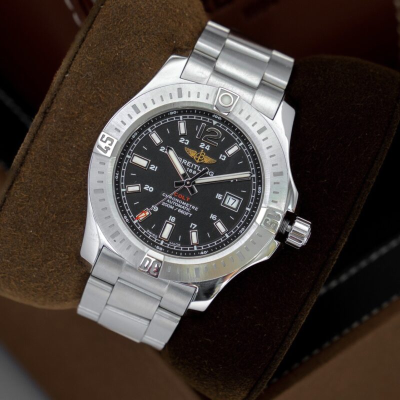 Breitling Colt Black Dial Automatic Steel A17388