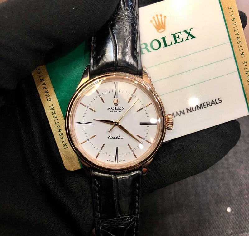 đồng hồ Rolex Cellini dây da