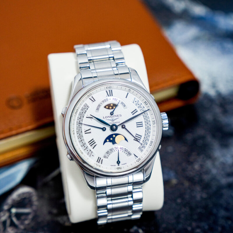 Đồng hồ Longines Master L2.738.4.71.6 Moonphase Cũ Chính Hãng