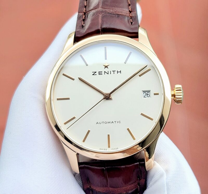 Đồng Hồ Zenith Elite Captain Port Royal Rose Gold 18.5000.2572PC/01.C498  Cũ Chính Hãng