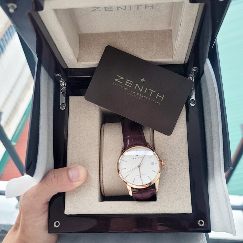 Đồng Hồ Zenith Elite Captain Port Royal Rose Gold 18.5000.2572PC/01.C498  Cũ Chính Hãng