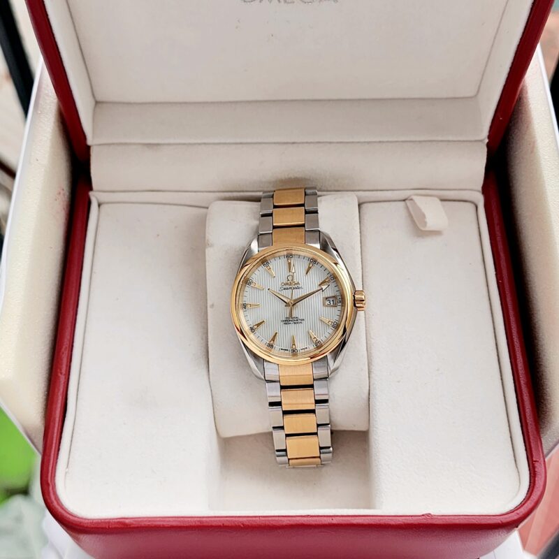 Omega Aqua Terra Seamaster Diamond 18k MOP 231.20.39.21.55.001 Cũ Chính Hãng