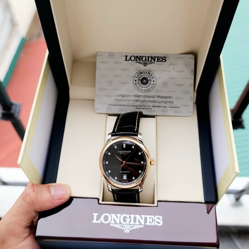 Đồng hồ Longines Master Collection Diamond Black Dial Cũ Chính Hãng