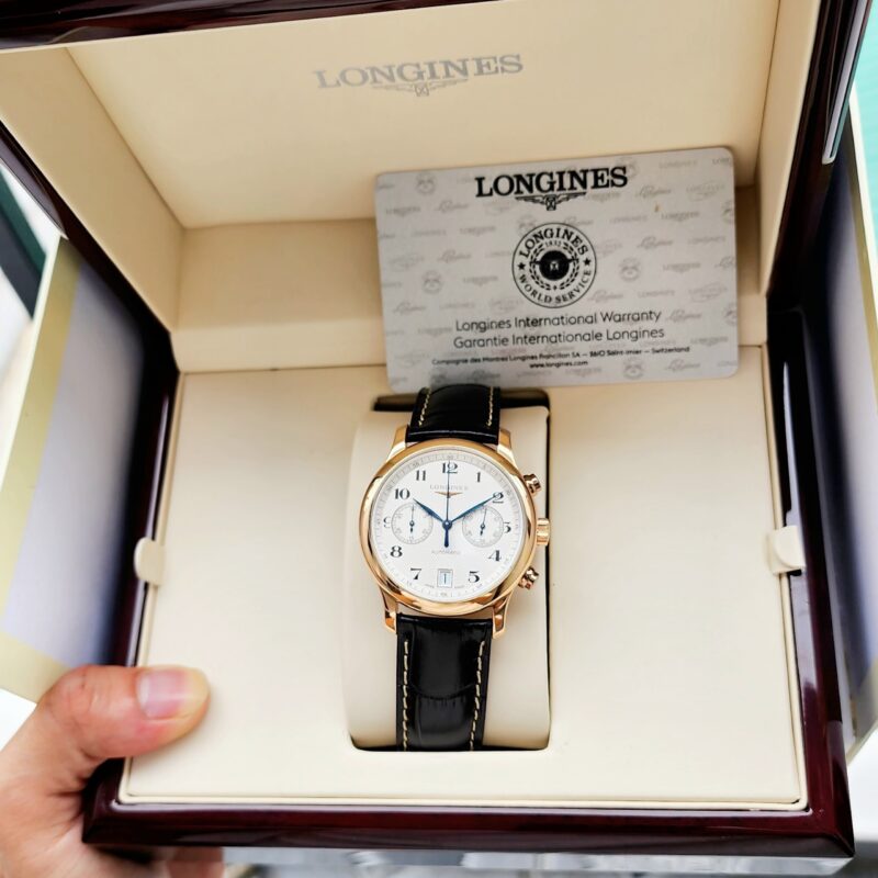 Longines Master Collection Chronograph Vàng 18K nguyên khối L2.669.8.78.3 Cũ Chính Hãng