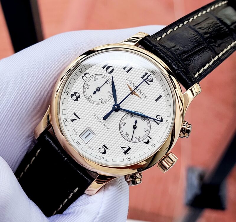 Longines Master Collection Chronograph Vàng 18K nguyên khối L2.669.8.78.3 Cũ Chính Hãng