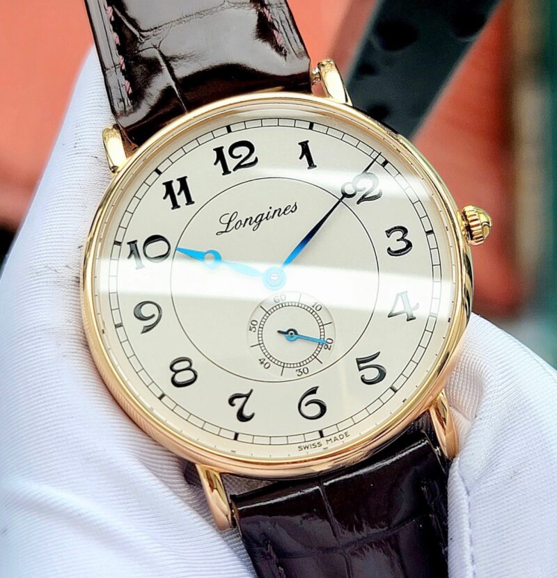 Đồng hồ Longines Presence Heritage 18k Rose Gold L4.785.8.73.2 Cũ Chính hãng