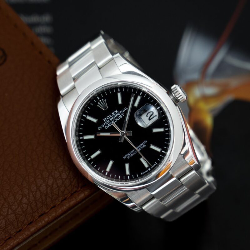 Đồng hồ Rolex Datejust 36 Black Dial Oystersteel Watch 126200-0004 Cũ Chính Hãng