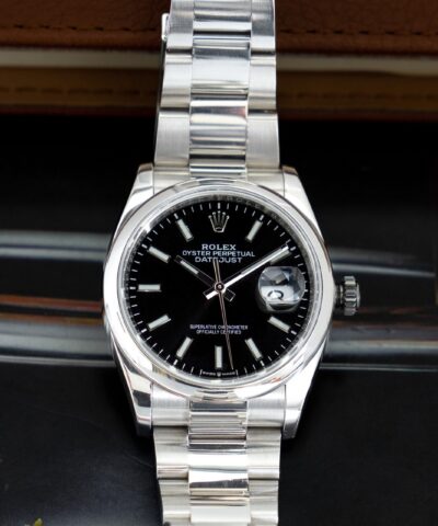 Đồng hồ Rolex Datejust 36 Black Dial Oystersteel Watch 126200-0004 Cũ Chính Hãng