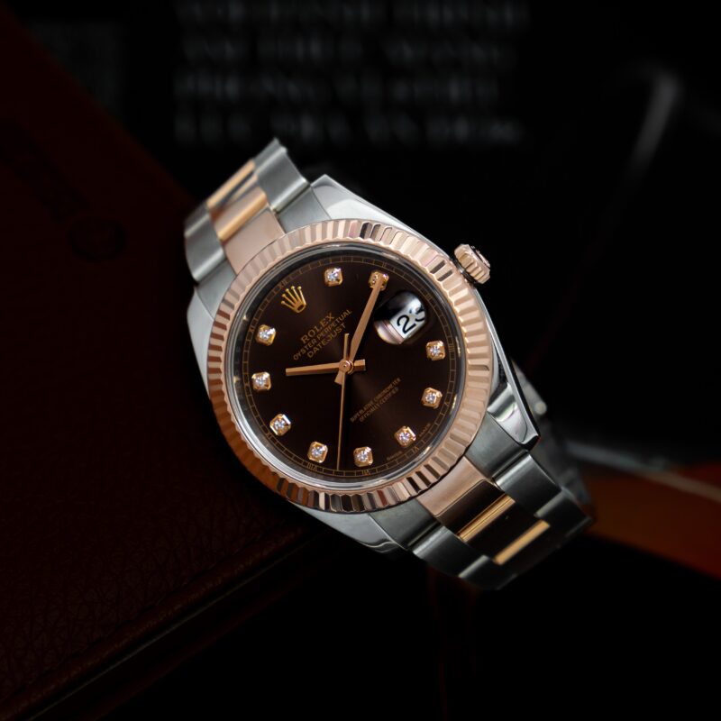 Đồng hồ Rolex Datejust 41 Choco Diamond Dial - 126331 Cũ Chính Hãng