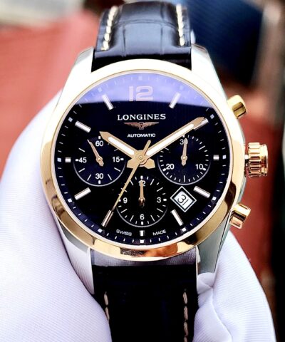 Đồng Hồ Longines Conquest Classic Chronograph Automatic 41mm L2.786.5.56.3 Cũ Chính Hãng