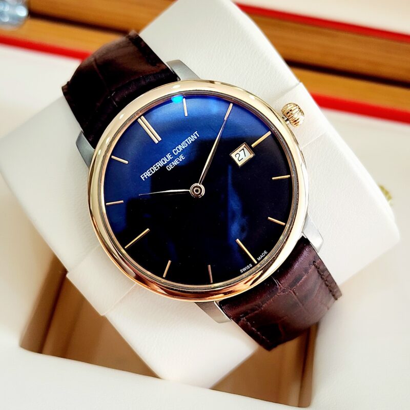 ĐỒNG HỒ Frederique Constant SLIMLINE NIỀNG VÀNG KHỐI 18K FC-306G4STZ9 Cũ Chính Hãng