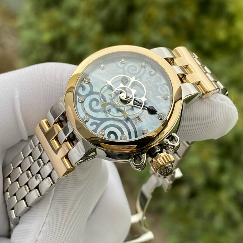 Đồng Hồ Tudor Clair De Rose Automatic Mother of pearl Dial Stainless Steel 35401 Cũ