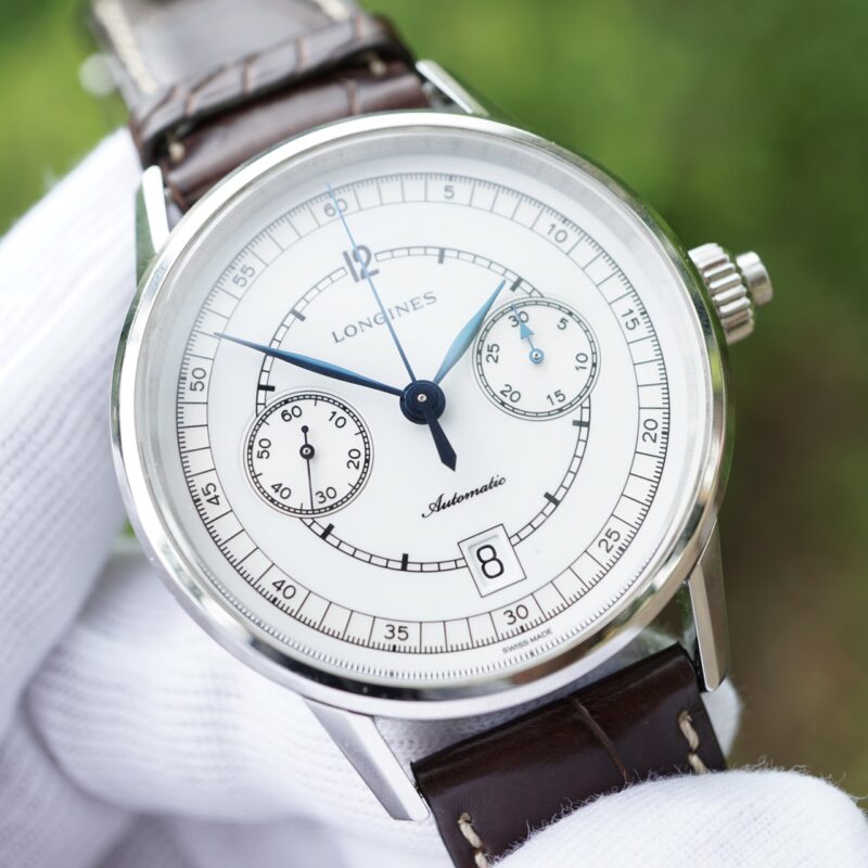 Đồng Hồ Longines Heritage L2.800.4.26.2 Chronograph Watch Cũ