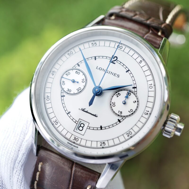 Đồng Hồ Longines Heritage L2.800.4.26.2 Chronograph Watch Cũ