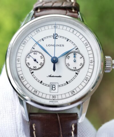 Đồng Hồ Longines Heritage L2.800.4.26.2 Chronograph Watch Cũ