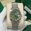 Đồng Hồ Rolex Datejust 126234 Mặt Số Lá Cọ Màu Xanh Cũ