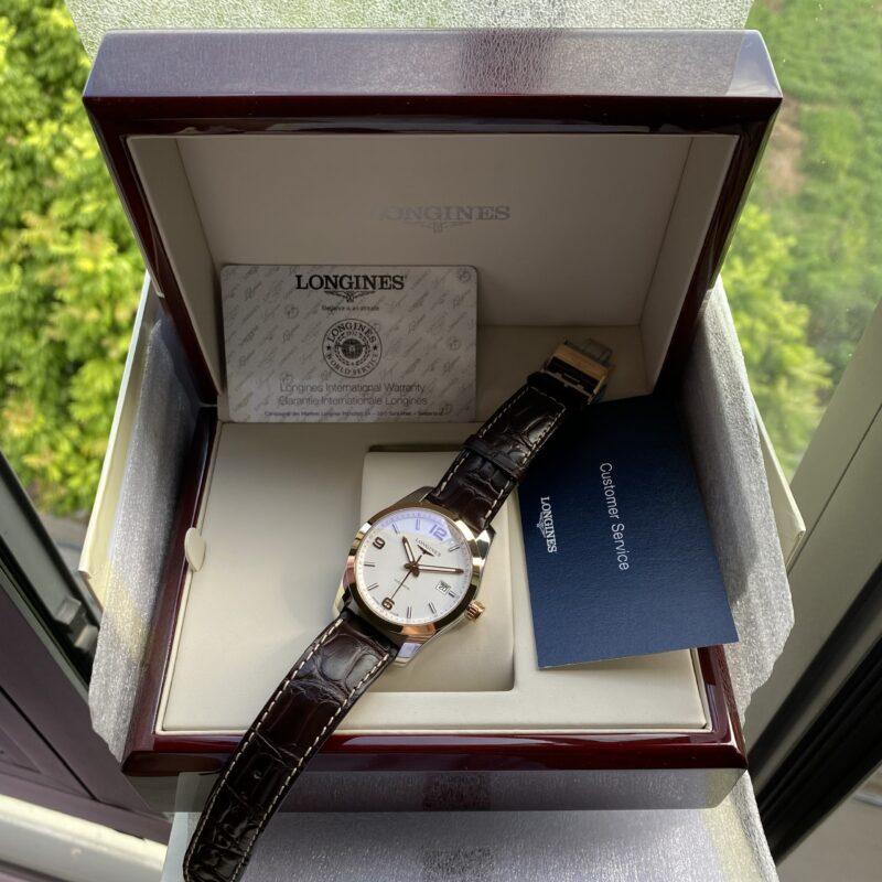 Đồng hồ Longines Conquest Classic L2.785.5.76.3 Demi 18K Rose Gold Cũ