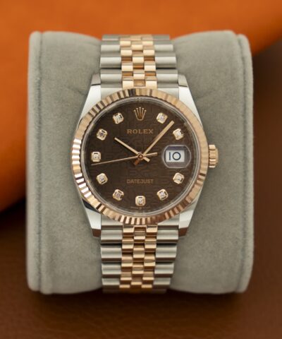 Đồng Hồ Rolex Steel and Everose Rolesor Datejust Chocolate Dial – Jubilee 126231