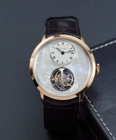 Đồng Hồ Arnold & Son Utte Tourbillon Instrument White Mother of Pearl Dial 1UTAR.M01A.C120A