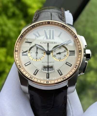 Đồng Hồ Cartier Calibre De Cartier Chronograph W7100043 Cũ