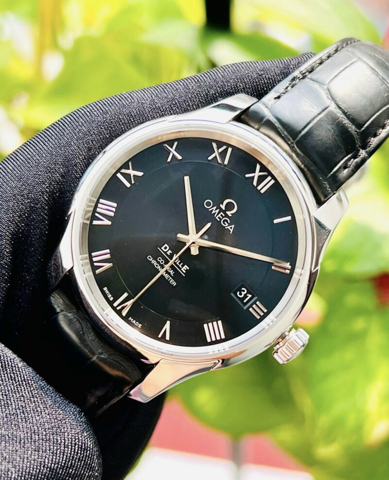 Đồng Hồ Omega De Ville Co-Axial Chronometer 8500 Black Dial 431.13.41.21.01.001 Cũ