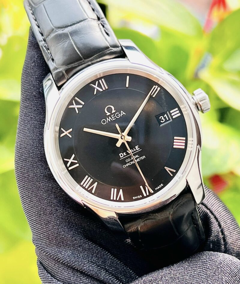 Đồng Hồ Omega De Ville Co-Axial Chronometer 8500 Black Dial 431.13.41.21.01.001 Cũ