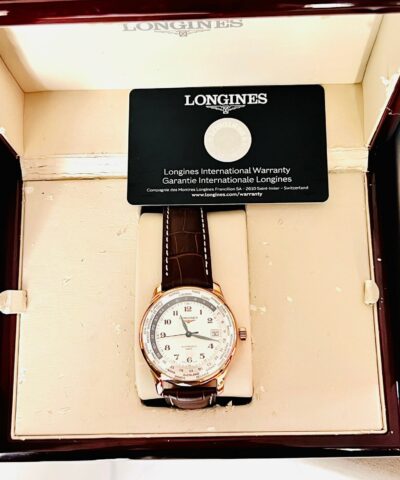 Đồng Hồ Longines Master Collection Worldtimer 18k Rose Gold L26318703 Cũ