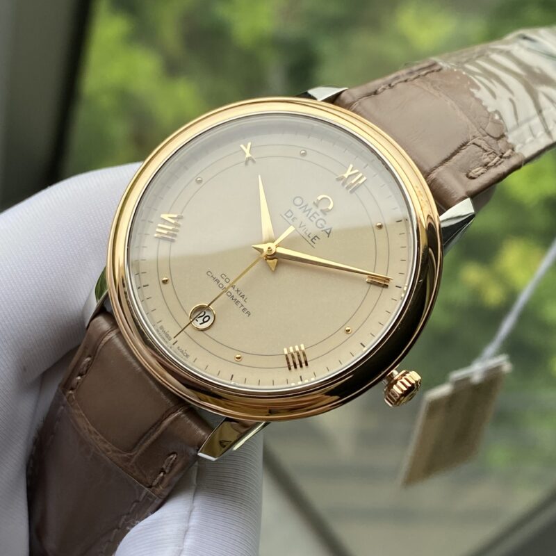 Đồng Hồ Omega Deville Prestige Co-Axial 18k Bezel 36.8mm 424.23.37.20.09.001 Cũ