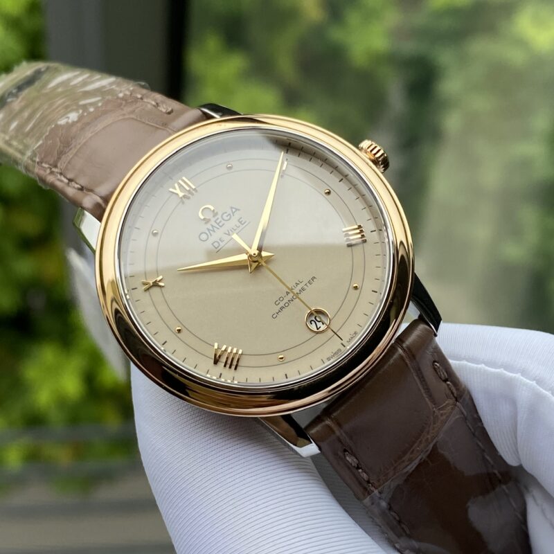 Đồng Hồ Omega Deville Prestige Co-Axial 18k Bezel 36.8mm 424.23.37.20.09.001 Cũ