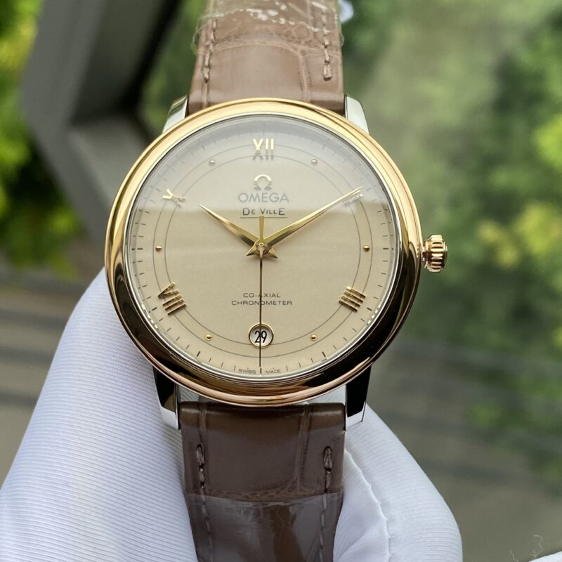 Đồng Hồ Omega Deville Prestige Co-Axial 18k Bezel 36.8mm 424.23.37.20.09.001 Cũ