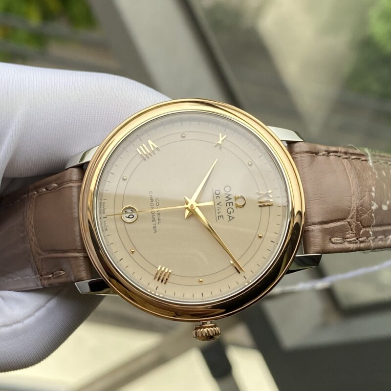 Đồng Hồ Omega Deville Prestige Co-Axial 18k Bezel 36.8mm 424.23.37.20.09.001 Cũ