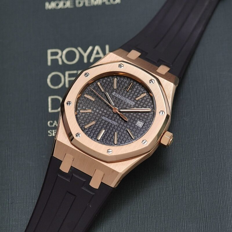 Đồng Hồ Audemars Piguet Royal Oak Selfwinding Rose Gold Black Dial Bracelet 15300OR.OO.D002CR.01